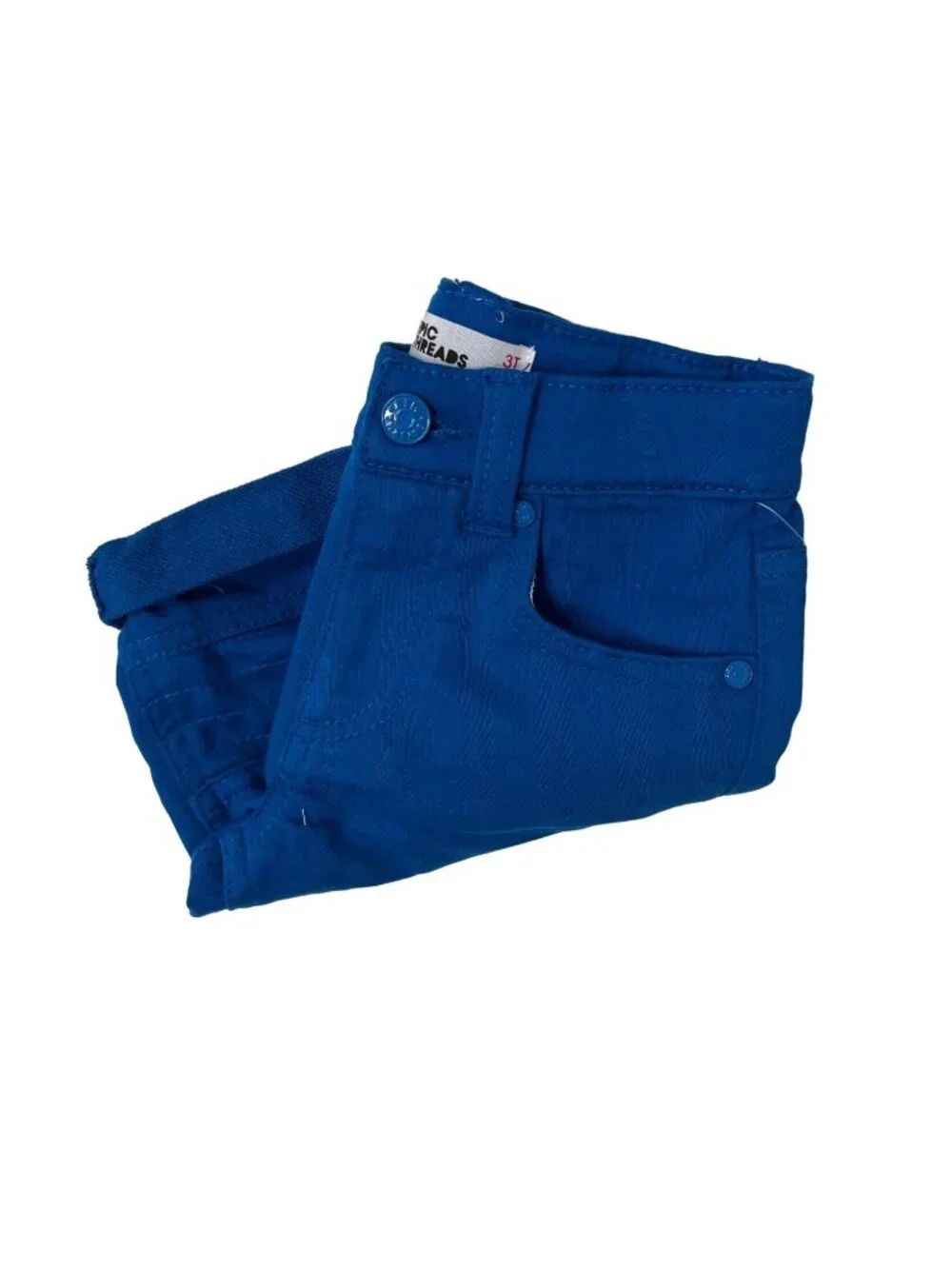 Epic Threads Toddler Boys Electric Blue Rolled-Hem Denim Shorts
